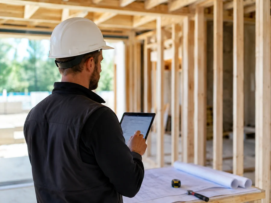 Construction measurement workspace connected across devices