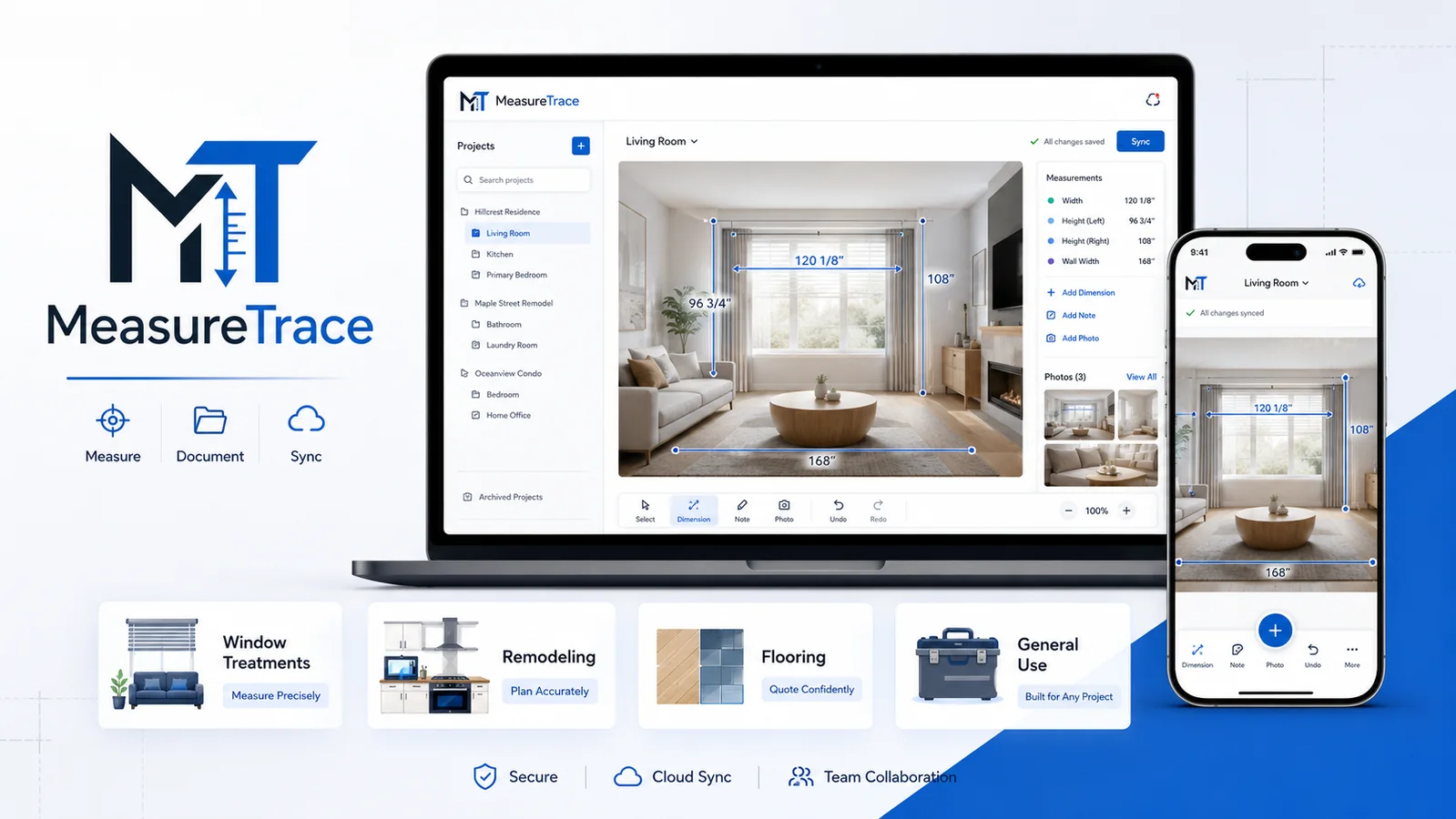 MeasureTrace across desktop and mobile